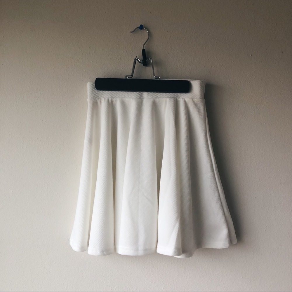 White Skater Skirt